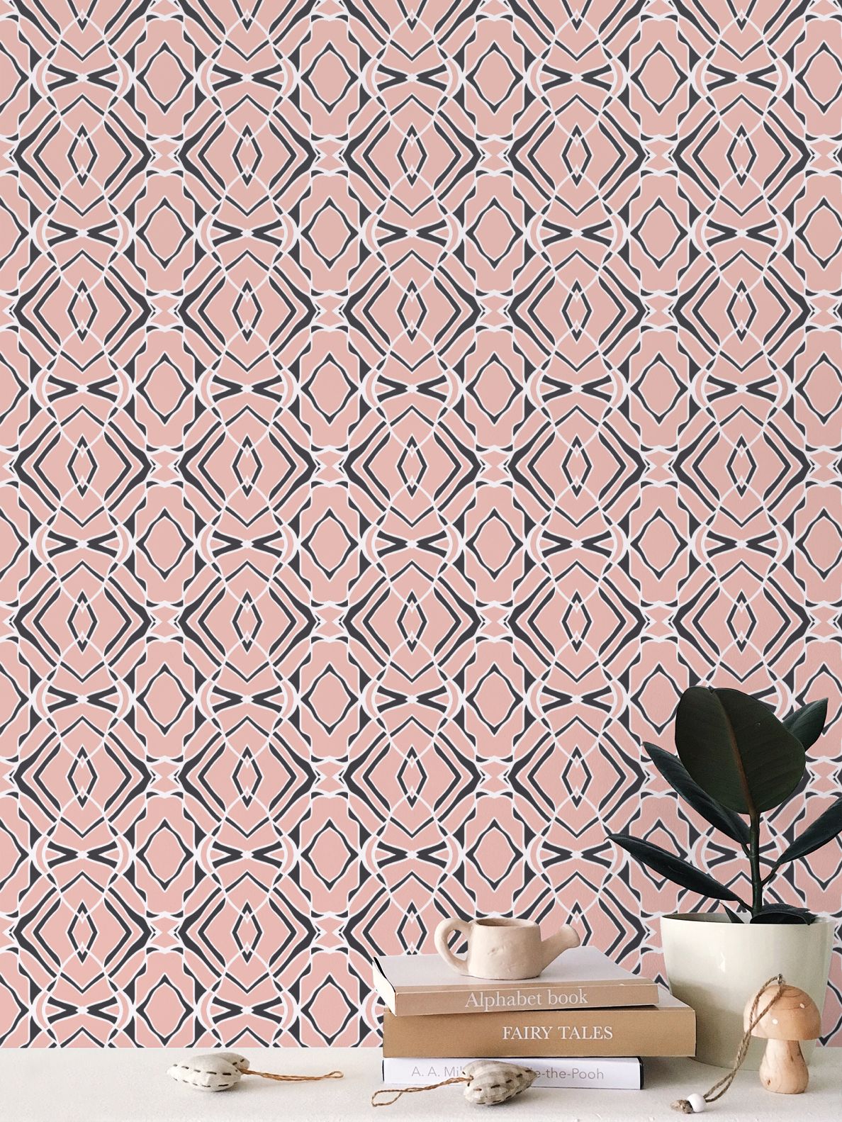 Pink Nouveau 2 Wallpaper